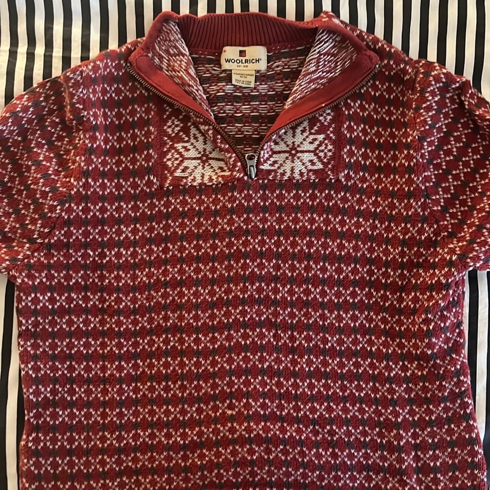 Res Nordic Look Quarter Zip Knit Sweater